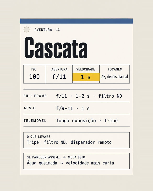 Aventura 13, Cascata