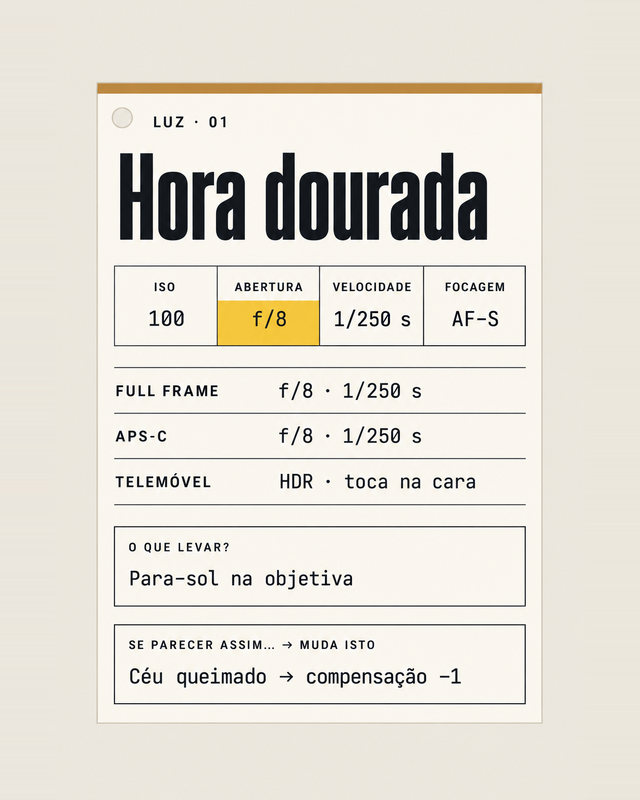 Luz, hora dourada